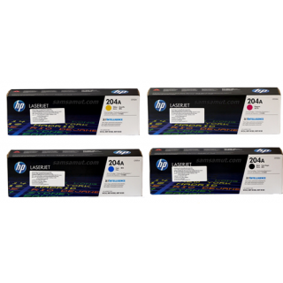 HP เบอร์ 204A รหัส CF510A Black , CF511A C, CF512A Y, CF513A M ตลับผงหมึกโทนเนอร์